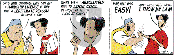 Baldo on Wednesday June 14, 2000 Comic Strip