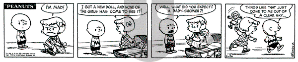 Peanuts on Tuesday February 26, 1952 Comic Strip