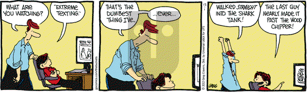The Buckets on Saturday December 1, 2012 Comic Strip