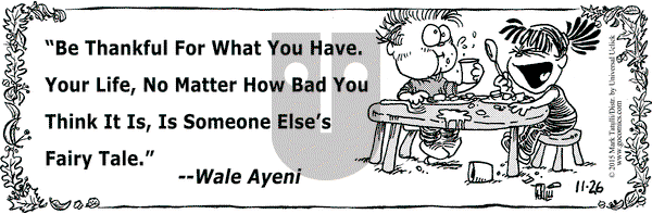 Heart of the City on Thursday November 26, 2015 Comic Strip