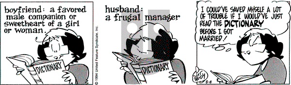 Rose is Rose on Monday August 8, 1994 Comic Strip