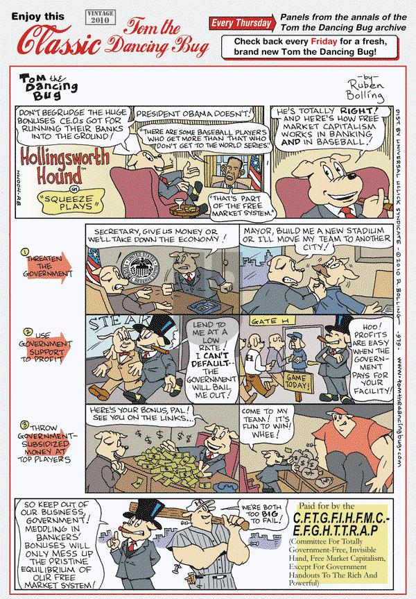 Tom the Dancing Bug on Thursday October 2, 2014 Comic Strip