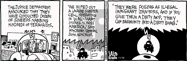 La Cucaracha on Wednesday November 19, 2003 Comic Strip