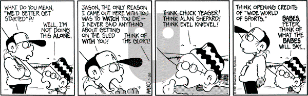 FoxTrot - Wednesday January 30, 1991 Comic Strip