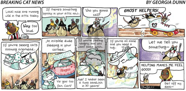 Breaking Cat News on Sunday October 11, 2020 Comic Strip