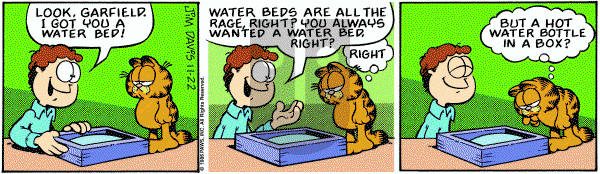 Garfield on Saturday November 22, 1986 Comic Strip