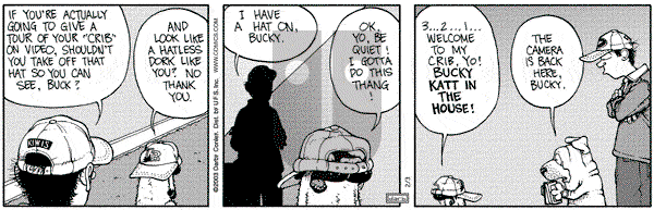 Get Fuzzy on Monday February 3, 2003 Comic Strip