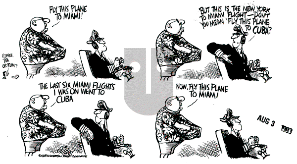 Pat Oliphant - Wednesday August 3, 1983 Comic Strip