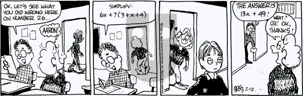 Luann - Wednesday February 12, 1992 Comic Strip