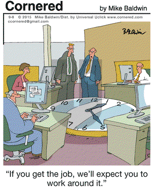 Cornered on Tuesday September 8, 2015 Comic Strip