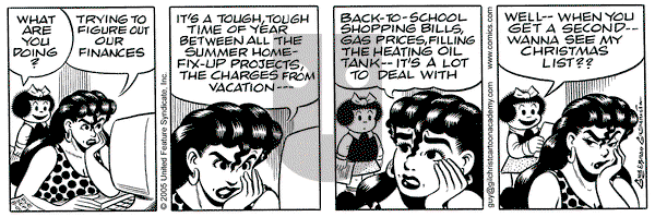 Nancy on Thursday September 8, 2005 Comic Strip