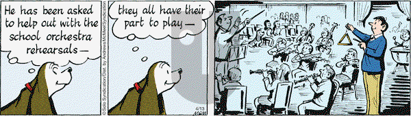 Fred Basset on Thursday April 13, 2017 Comic Strip