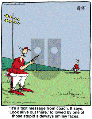 In the Bleachers on Thursday April 26, 2007 Comic Strip
