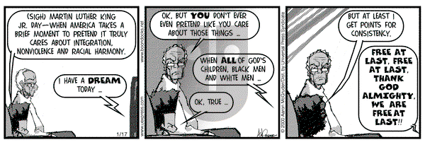 The Boondocks on Monday January 17, 2000 Comic Strip