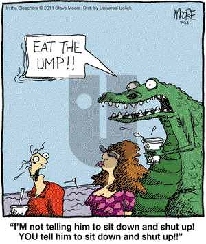 In the Bleachers on Saturday July 23, 2011 Comic Strip