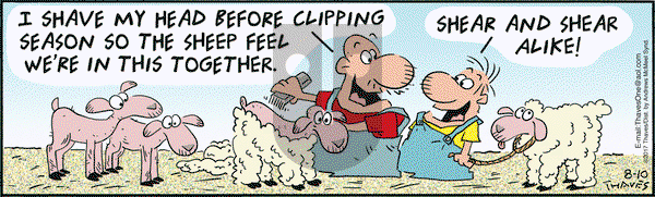 Frank and Ernest on Thursday August 10, 2017 Comic Strip