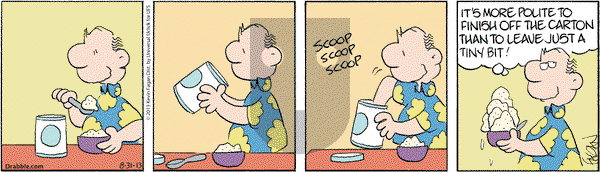 Drabble on Saturday August 31, 2013 Comic Strip
