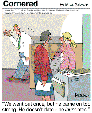 Cornered on Tuesday March 28, 2017 Comic Strip
