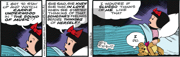 Nancy on Tuesday March 4, 2014 Comic Strip
