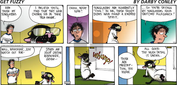 Get Fuzzy on Sunday March 16, 2008 Comic Strip