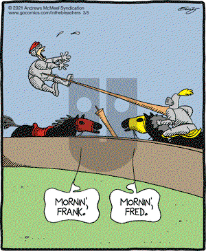 In the Bleachers - Friday March 5, 2021 Comic Strip