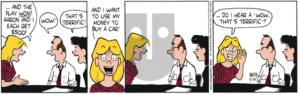 Luann on Saturday May 31, 2003 Comic Strip