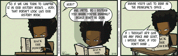 The Boondocks on Friday March 19, 2004 Comic Strip