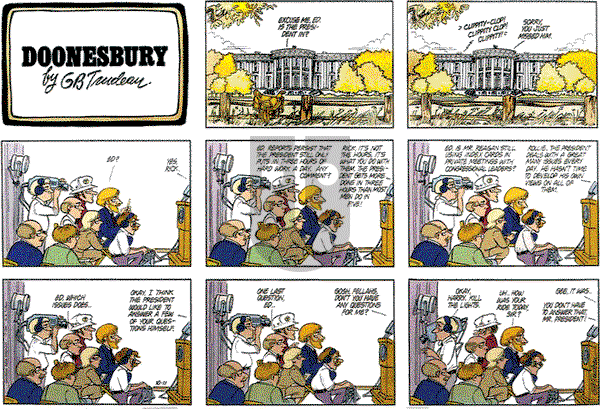 Doonesbury on Sunday October 11, 1981 Comic Strip