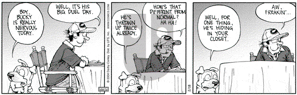 Get Fuzzy on Wednesday February 18, 2004 Comic Strip