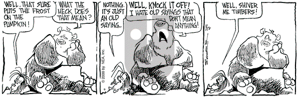 The Grizzwells on Wednesday January 12, 2000 Comic Strip