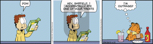 Garfield on Thursday June 25, 2020 Comic Strip