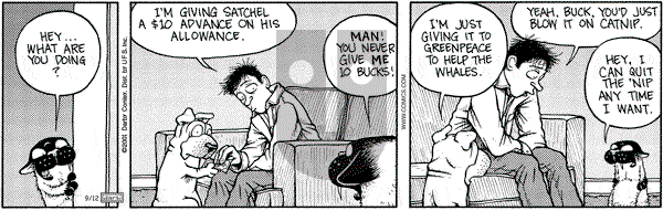 Get Fuzzy on Wednesday October 24, 2001 Comic Strip