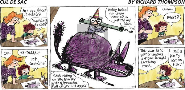 Cul de Sac on Sunday June 11, 2017 Comic Strip