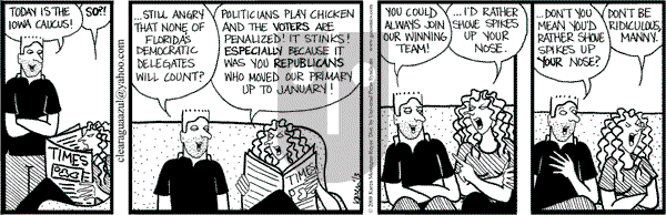 Clear Blue Water on Thursday January 3, 2008 Comic Strip