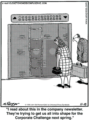 Close to Home on Wednesday November 18, 1998 Comic Strip
