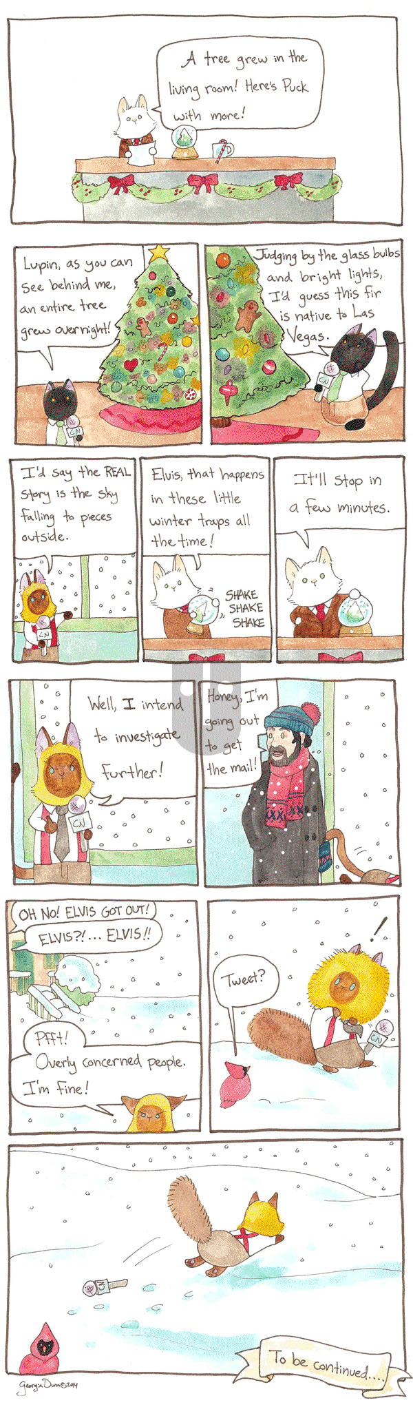 Breaking Cat News on Monday November 7, 2016 Comic Strip