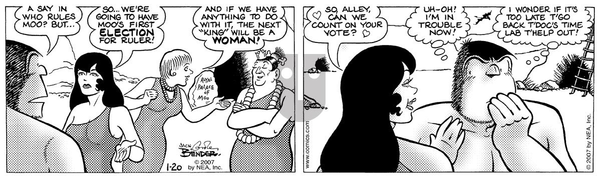 Alley Oop - Saturday January 20, 2007 Comic Strip