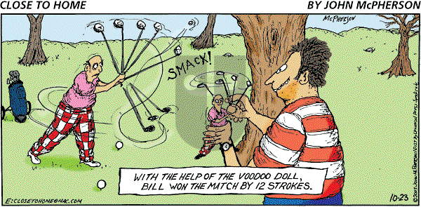 Close to Home on Sunday October 23, 2005 Comic Strip