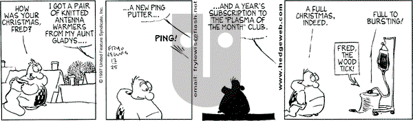 Over the Hedge on Thursday December 25, 1997 Comic Strip