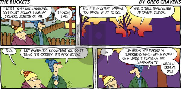 The Buckets on Sunday January 20, 2019 Comic Strip
