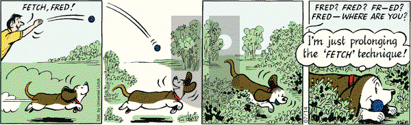 Fred Basset on Saturday July 14, 2012 Comic Strip