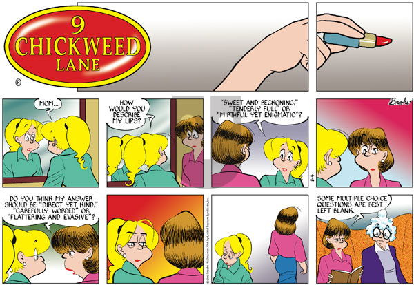 9 Chickweed Lane on Sunday August 4, 2002 Comic Strip