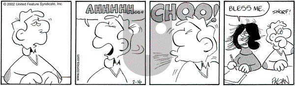 Drabble on Saturday February 16, 2002 Comic Strip
