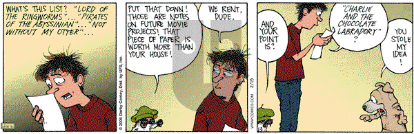 Get Fuzzy on Friday February 17, 2006 Comic Strip