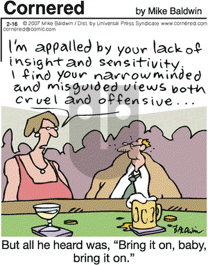Cornered on Friday February 16, 2007 Comic Strip