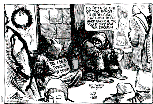 Pat Oliphant on Monday December 1, 1997 Comic Strip