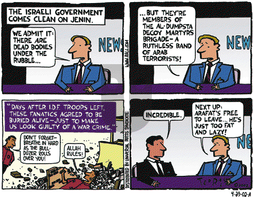 Ted Rall on Thursday April 25, 2002 Comic Strip