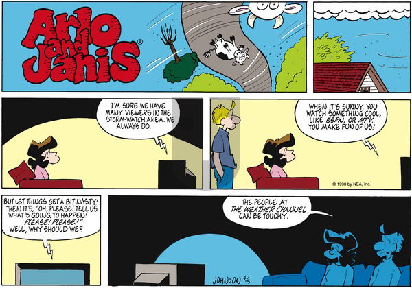 Arlo and Janis on Sunday April 5, 1998 Comic Strip