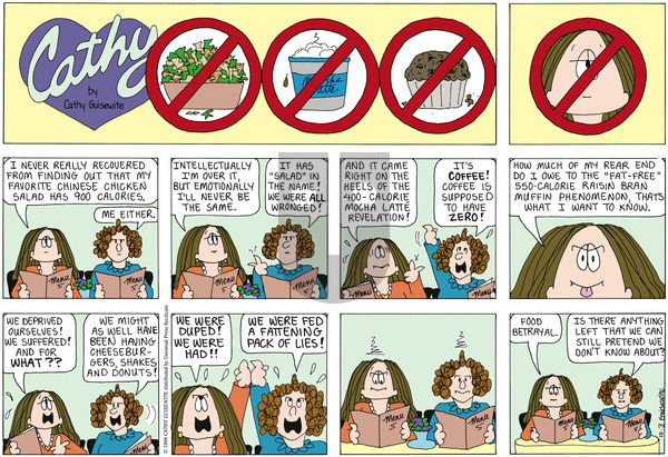 Cathy Classics on Saturday February 9, 2002 Comic Strip