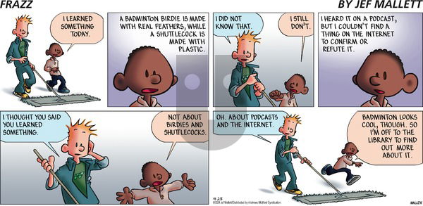 Frazz - Sunday April 28, 2024 Comic Strip